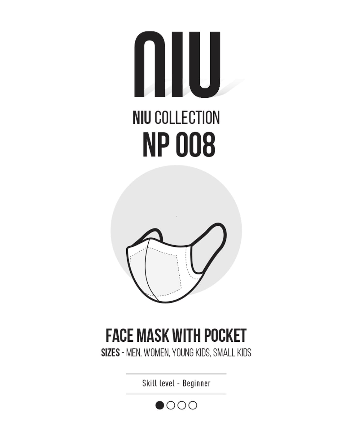 Face Mask Sewing Pattern PDF Sewing Pattern Adult, Teenager, Child, Ki ...