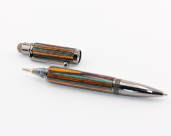 Screwdriver Twist Pen with Stylus in various woods