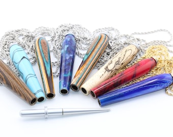 Interchangeable Crochet Hook Necklace in Various Materials (hooks available separately)