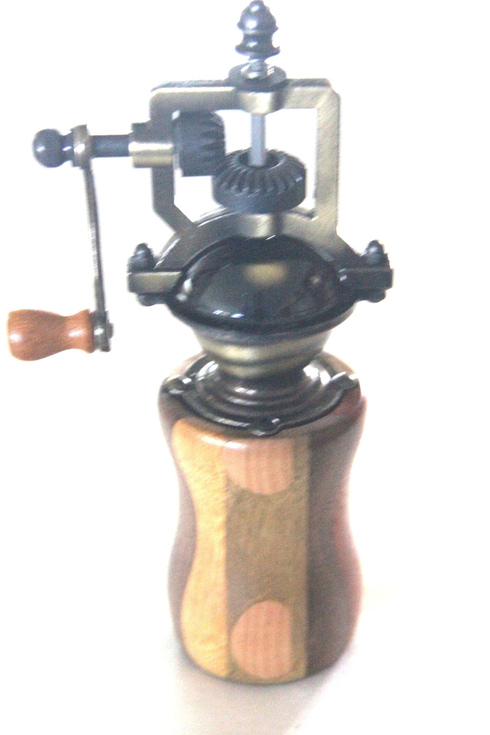 Antique Bronze Pepper Grinder With Laminated Exotic and Etsy