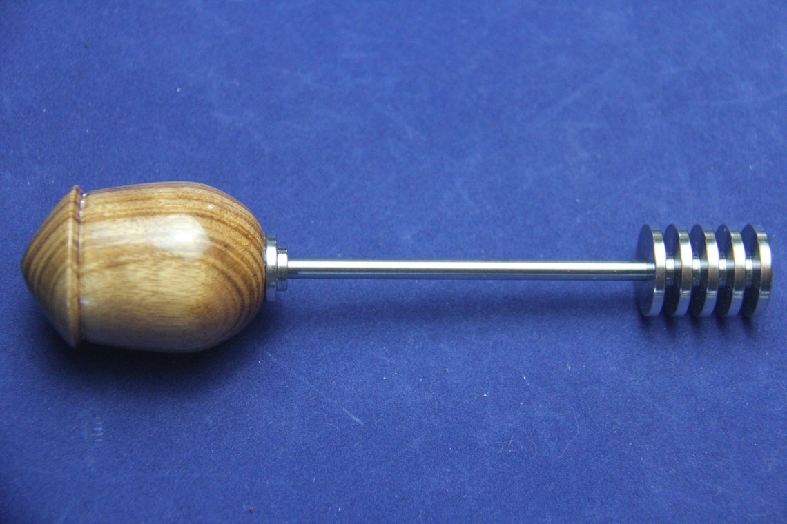 Stainless Steel Honey Dipper with Various Wood Handles Etsy