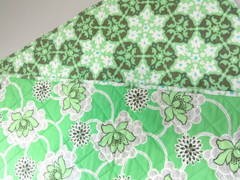 Quilted Placematslime Green Quilted Placemats Placemats Etsy
