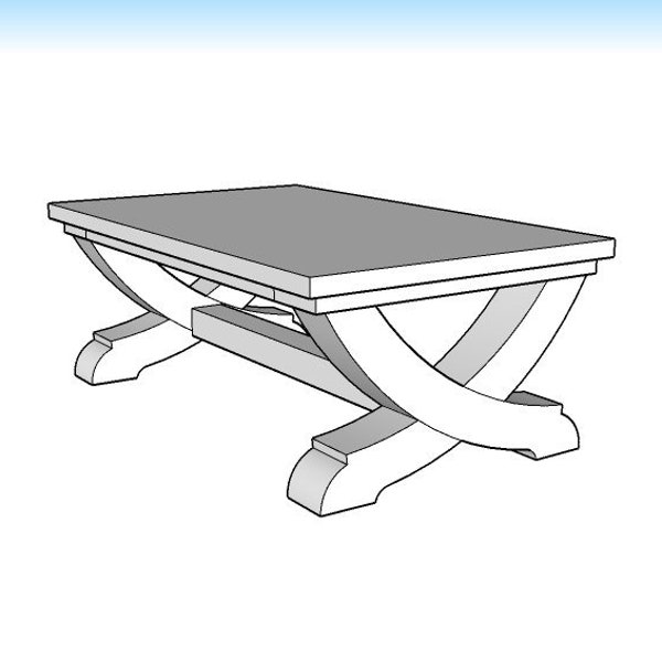Plans de bricolage de table basse à faisceau de balayage