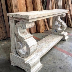 Scroll Console Table DIY Plans image 2