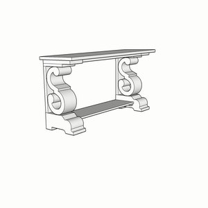 Scroll Console Table DIY Plans image 1