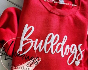 Custom Team Sweatshirts,Football Game Day Puff Sweatshirt,Custom mascot sweatshirt,Football Sweatshirt,Personalized School Shirt,Cheer