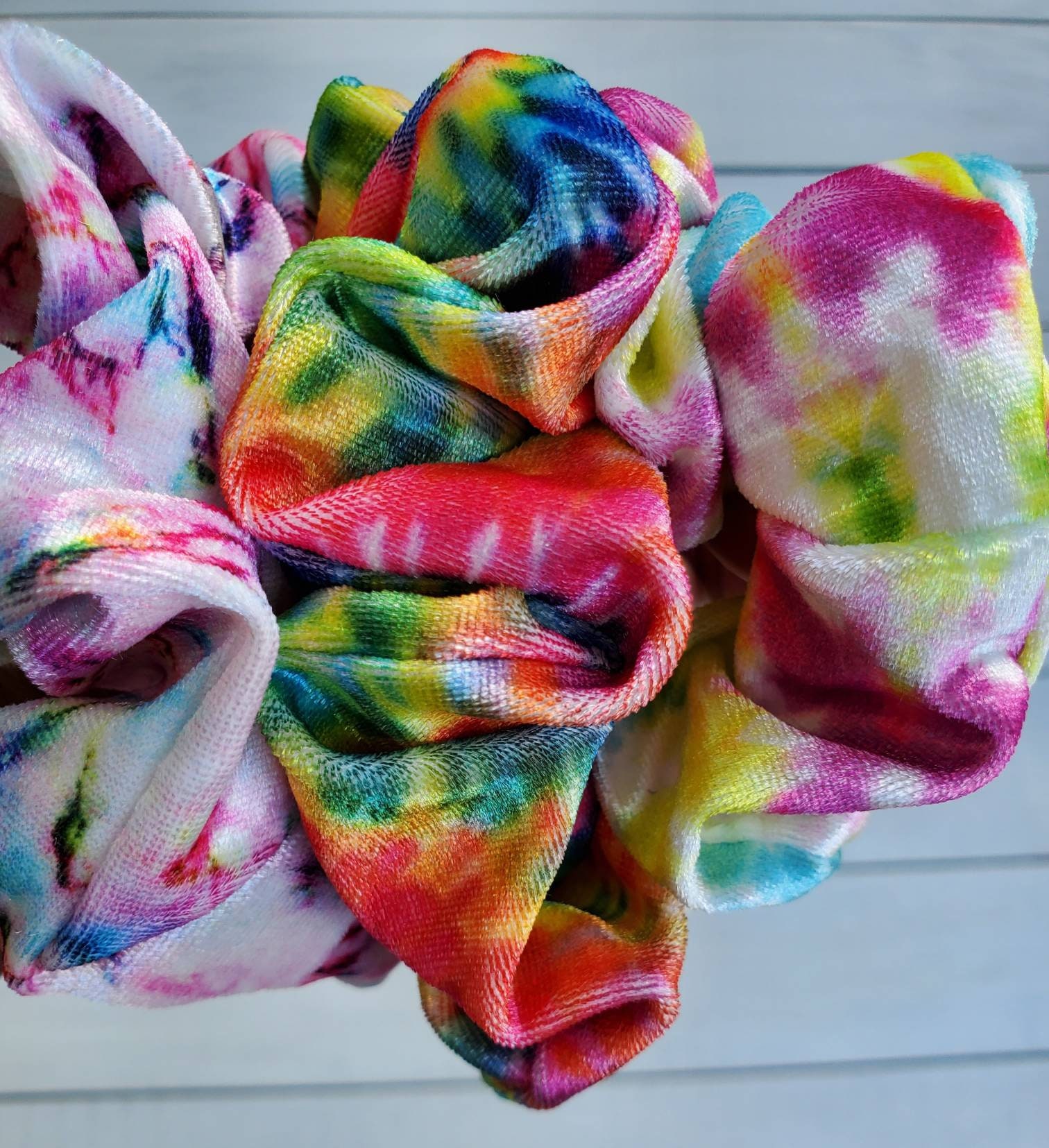 Tie Dye ScrunchieTie dye Velvet ScrunchieScrunchieHair | Etsy
