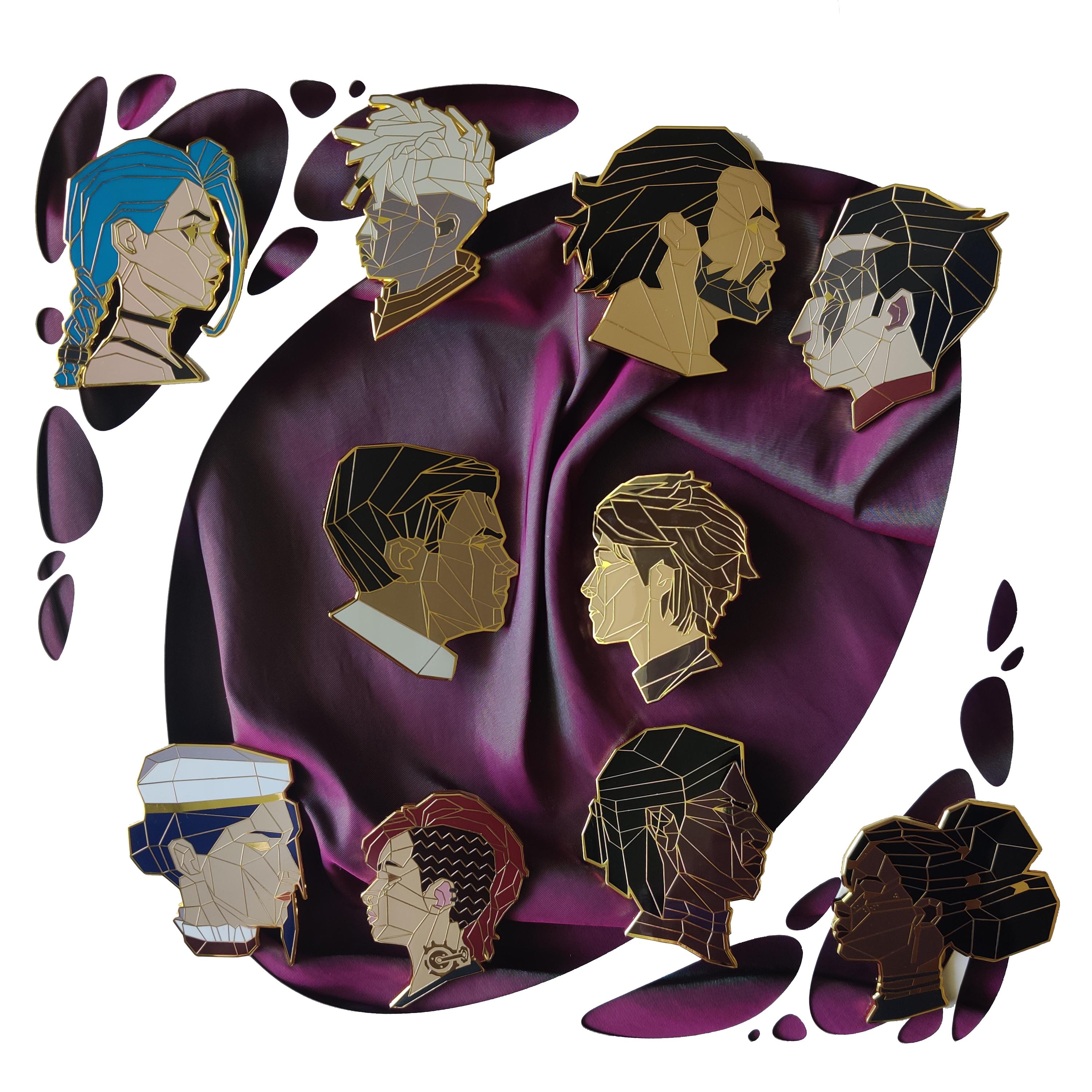 Art Deco enamel pins