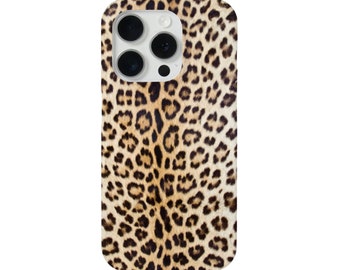 Leopard Print iPhone 15, 14, 13, 12 11, X Pro/Max/Plus MAGSAFE Snap Case or TOUGH Protective Cover, Printed Animal Pattern/Design, Galaxy lg