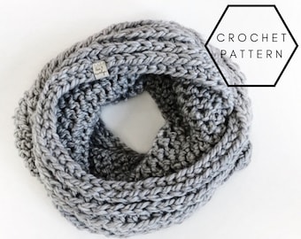 Crochet Pattern, THE MAPLE INFINITY, Infinity Scarf Pattern, Crochet Scarf Pattern, Luxe Womens Infinity Scarf