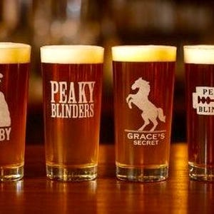 Set of 4 Peaky Blinders Tumblers-Shelby and Graces Secret with the Horse Popular T.V. Series