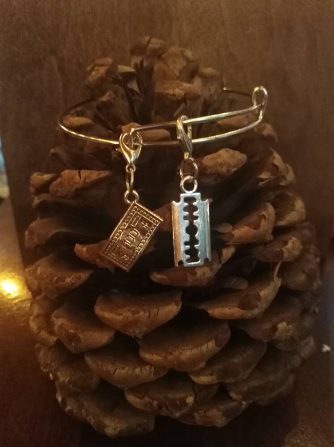 Peaky Blinders Charm Bangle Bracelet Money 100 Dollars Charm Etsy