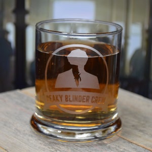 Peaky blinders crew whiskey/tumbler Glassware great gifts collection binge watching stackable popular birthday