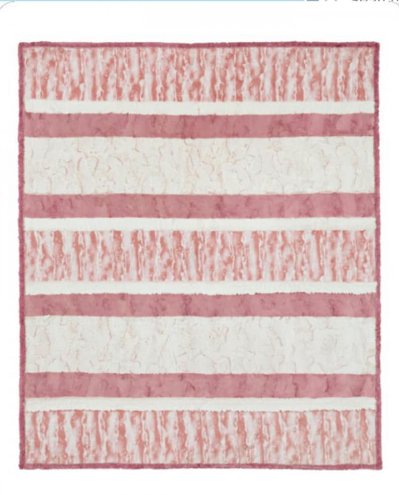 MINKY QUILT KIT Crazy 8 Rosalie Cuddle Kit Roses and Pinks Etsy