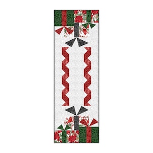 Kit para colcha Silver Bearhug Fa La La Table Runner BHFLL-28 Hoffman Fabrics