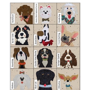 Dog Quilt Precut Quilt Kit TWO - Quick & Easy Laser Cut Applique Quilt Kit by the Whole Country Caboodle