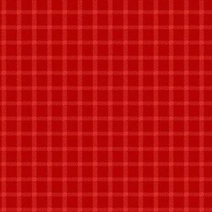 Tissu à carreaux rouges ton sur ton - le mètre !  Tissus Northcott
