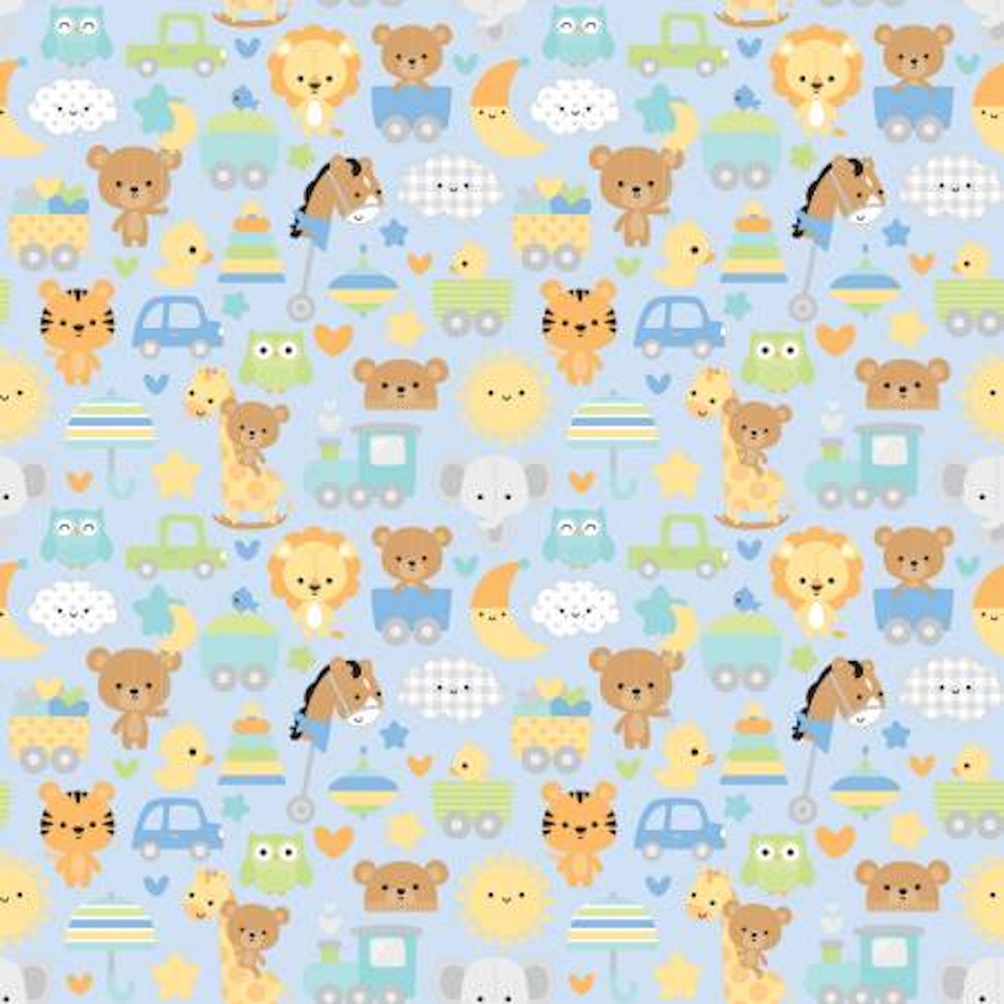 SPECIAL DELIVERY Panel Quilt Kit 52" X 59" in Blues and Yellows Riley ...