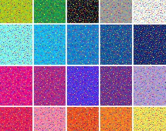 Cuadrados de tela Snips Confetti (paquete de 42 piezas), material de algodón para acolchado de 5 pulgadas