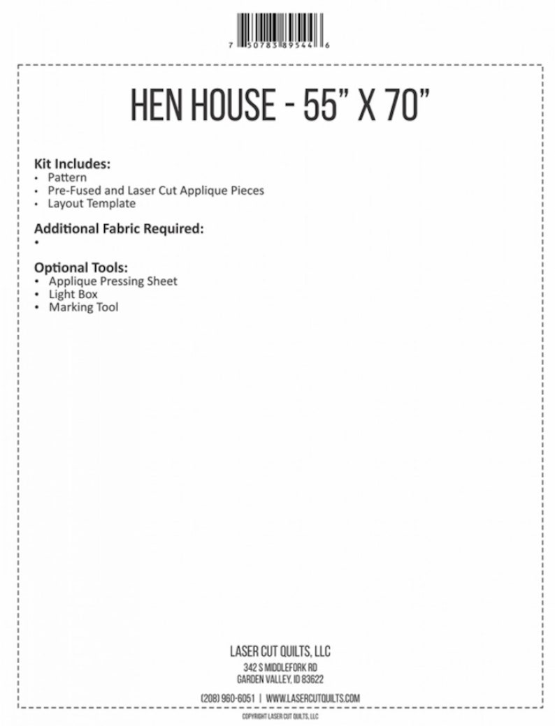 Claire Turpin Designs applique & pieced quilt PATTERN Hen House Claire Turpin Designs applique & pieced quilt PATTERN Hen House