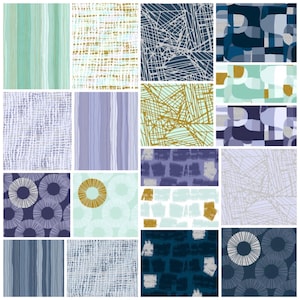5&quot; Squares Charm Pack  Fabric - Glitz and Glamour Cool Metallic Shiny Objects pack by RJR Fabrics 42 5 inch squares!