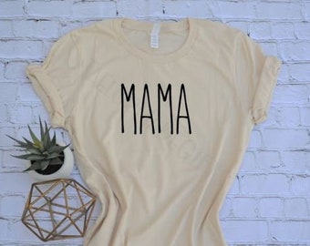 Mom Shirt, Skinny Font Mama Tee, Rae Dunn Inspired Mom Shirt, Mom Gift, Mother's Day