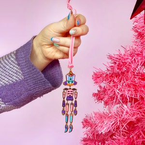 Nutcracker Necklace & Tree Decoration Xmas Decoration Stocking Stuffer Festive Flair Nutcracker Necklace Ballet Necklace image 1