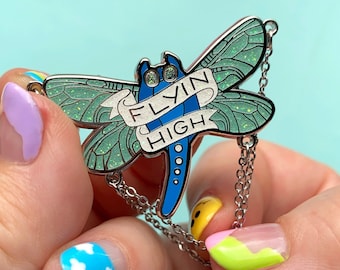 ERSTWILDER by LIZ HARRY Pin Badge - Flyin High Dragonfly Enamel Pin