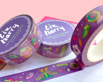 Kawaii Halloween Washi Tape - Spoopy Stationery Creepy And Cute Washi - Planner And Bullet Journal Washi