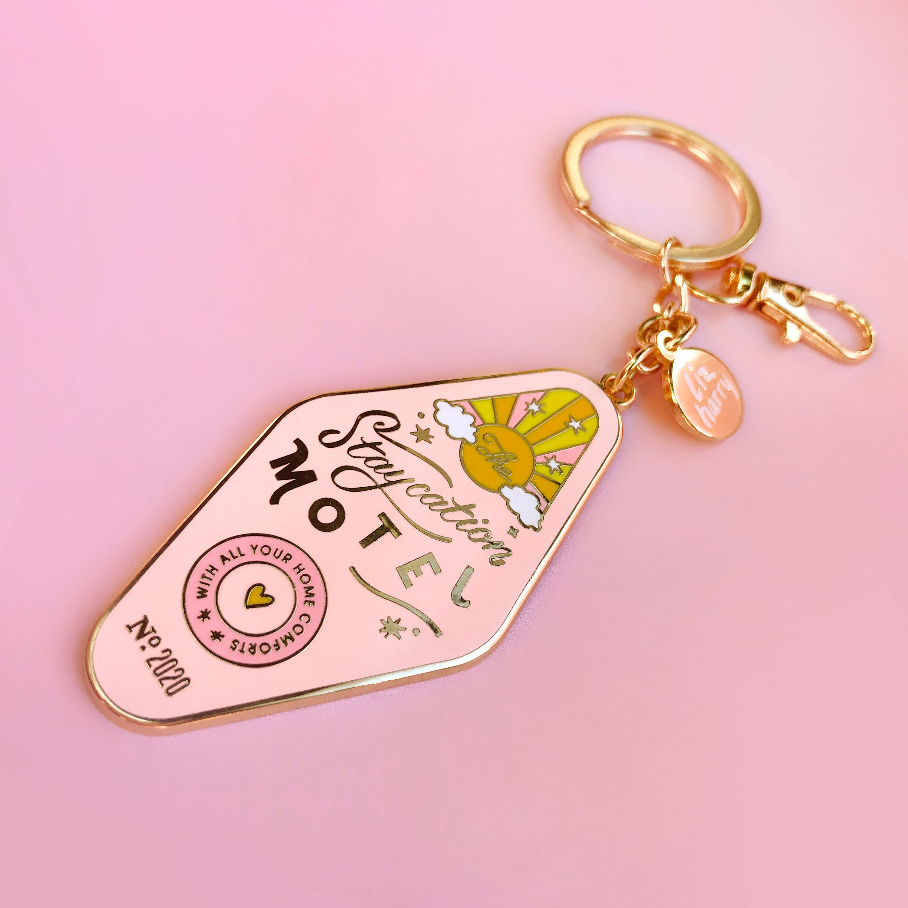 Etsy Pink Keychain -