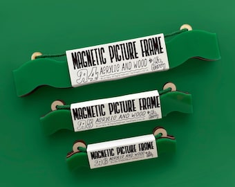 Magnetic Wavy Picture Frame Strips – Acrylic Wood Frame Display