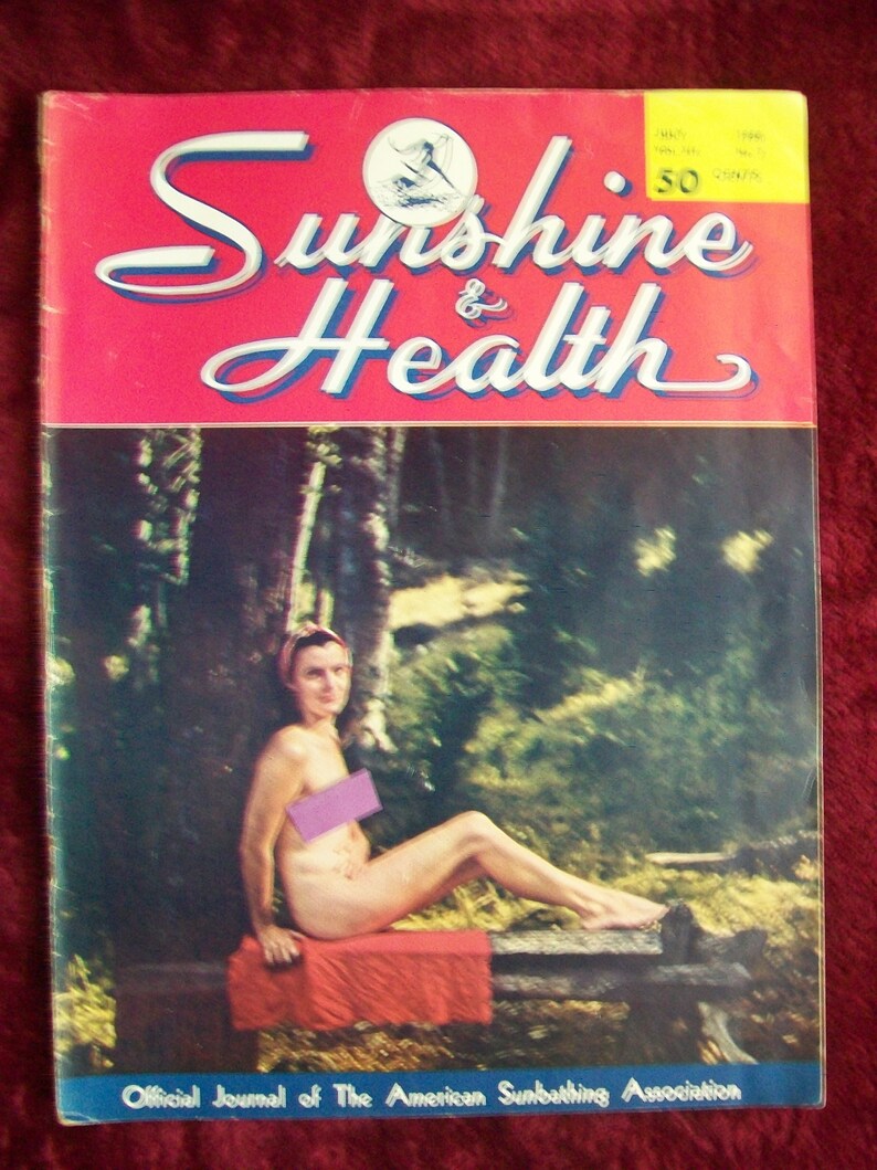 Vintage nudist magazine covers