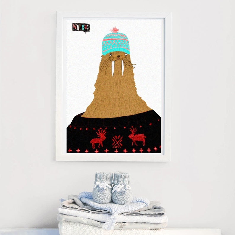 Children's Art Prints Set of 3 Christmas gifts kids art Etsy