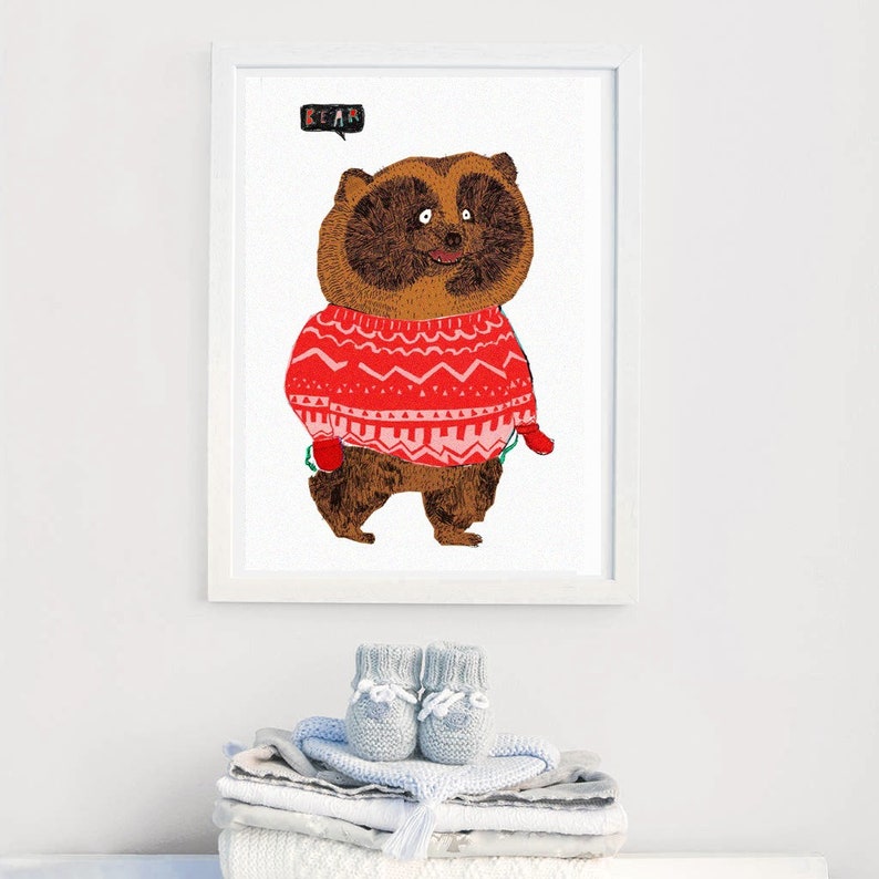 Children's Art Prints Set of 3 Christmas gifts kids art Etsy