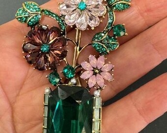 Exquisite Rhinestone Brooch Pin for Bridal, Party Dress Emblishments, Flooral Designs, Event Table, Glass & Candle, Hats and Tie Decorations