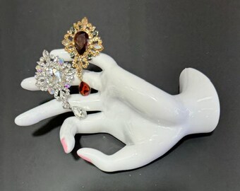 Exquisite Rhinestone Brooch Pin for Bridal, Party Dress Emblishments, Flooral Designs, Event Table, Glass & Candle, Hats and Tie Decorations