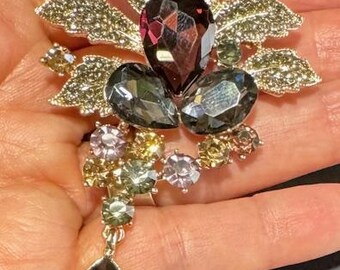 Exquisite Rhinestone Brooch Pin for Bridal, Party Dress Emblishments, Flooral Designs, Event Table, Glass & Candle, Hats and Tie Decorations