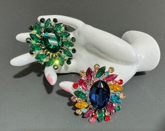 Exquisite Rhinestone Brooch Pin for Bridal, Party Dress Emblishments, Flooral Designs, Event Table, Glass & Candle, Hats and Tie Decorations
