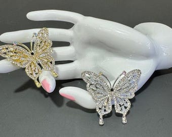 Exquisite Rhinestone Brooch Pin for Bridal, Party Dress Emblishments, Flooral Designs, Event Table, Glass & Candle, Hats and Tie Decorations