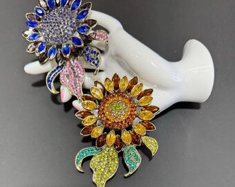 Exquisite Rhinestone Brooch Pin for Bridal, Party Dress Emblishments, Flooral Designs, Event Table, Glass & Candle, Hats and Tie Decorations