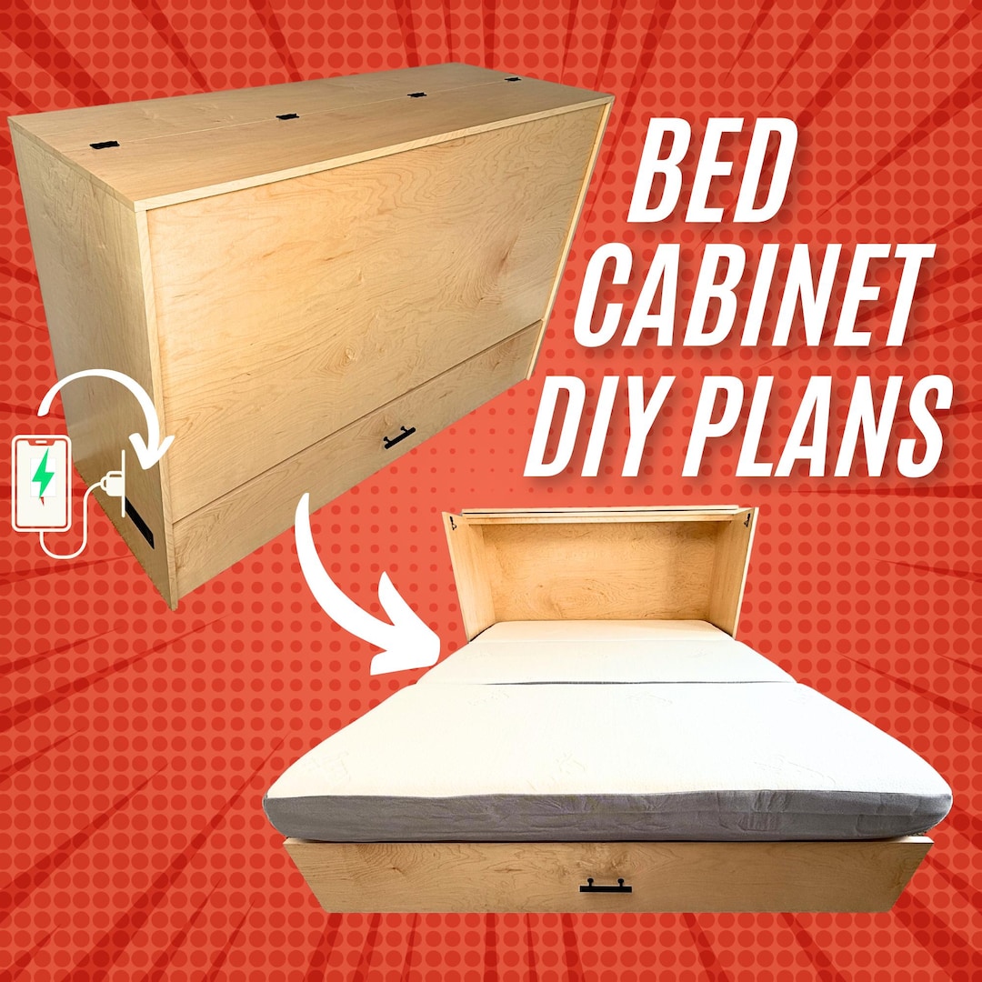 Murphy Bed Cabinet PDF Plans, DIY Project - Etsy