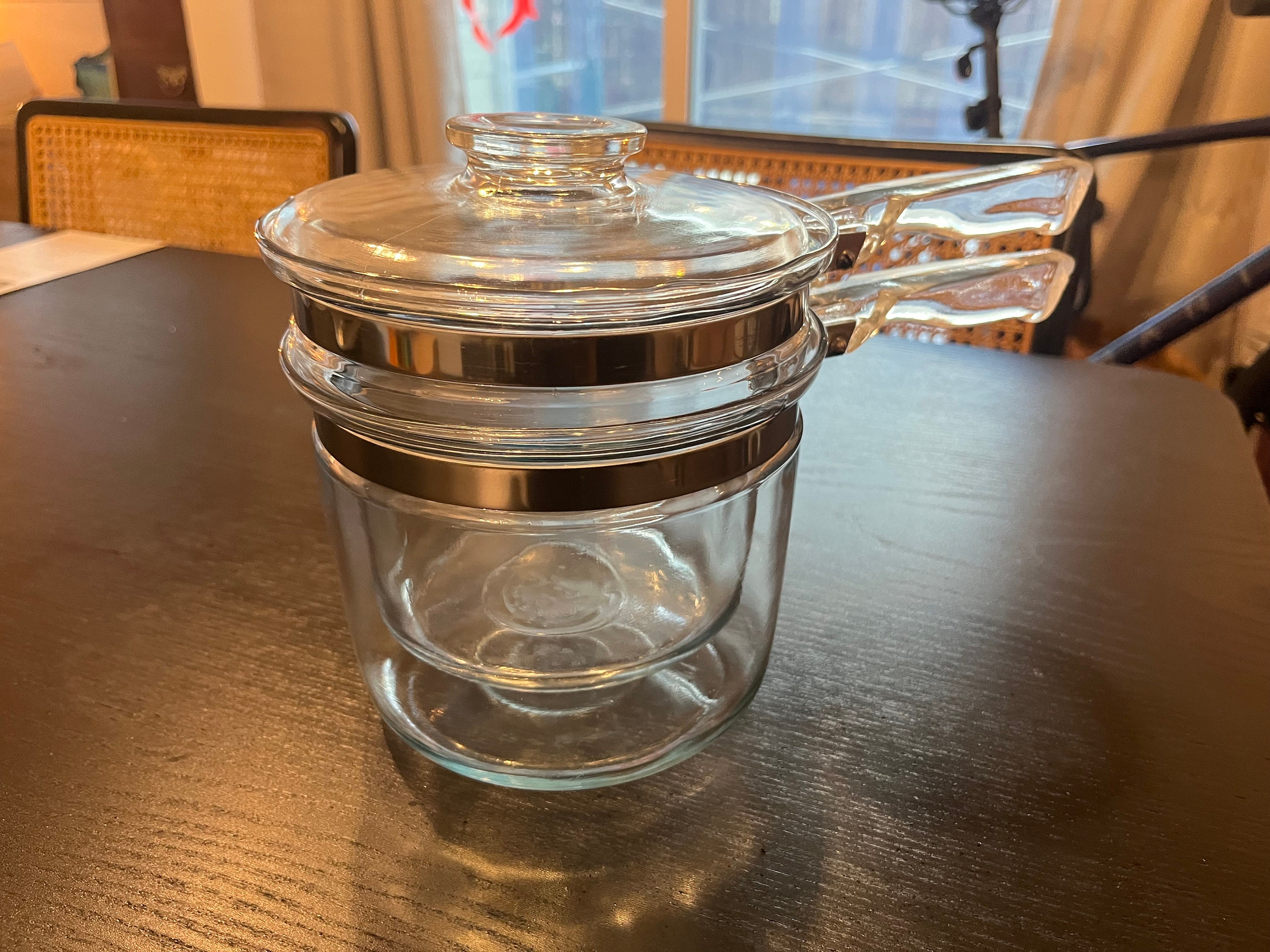 Vintage PYREX Glass Double Boiler RARE Etsy