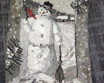 Jack Frost rug hooking pattern