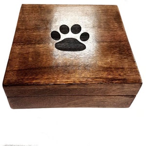 pet memorial box ashes