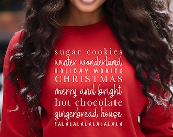 Christmas baking sweatshirt, Christmas cookie shirt