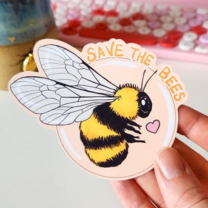 Save The Bees Vinyl Sticker / Decal