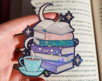 Gemütlicher Bücher Stack Vinyl Sticker