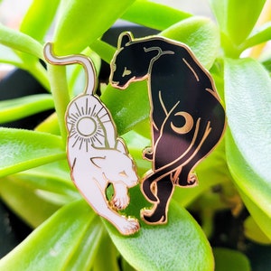 Celestial Big Cat Hard Enamel Pin