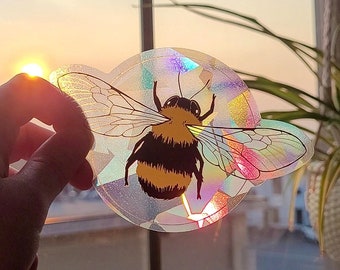 Bumble Bee Window Sun Catcher Sticker / Rainbow Maker
