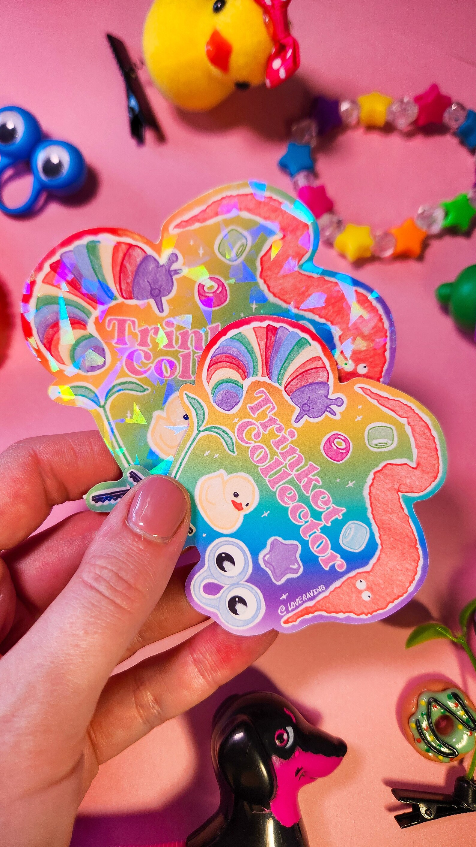 Trinket Collector Rave Festival Vinyl Sticker - Etsy